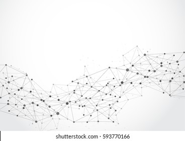 Abstract technology futuristic network