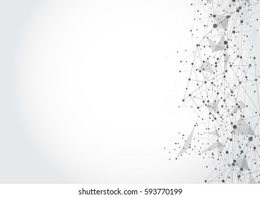 Abstract technology futuristic network