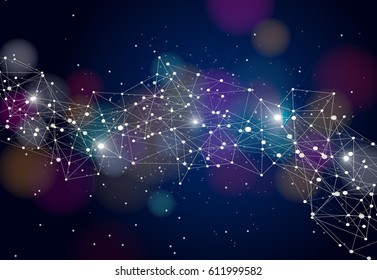 Abstract technology futuristic network