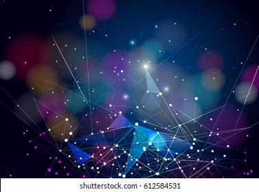 Abstract technology futuristic network