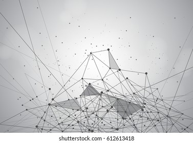 Abstract technology futuristic network