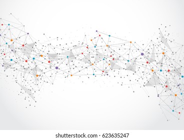 Abstract technology futuristic network