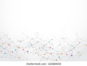 Abstract technology futuristic network