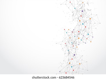Abstract technology futuristic network