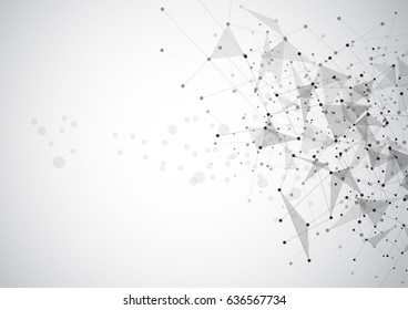 Abstract technology futuristic network