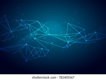 Abstract technology futuristic network