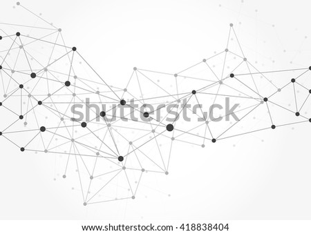 Abstract technology futuristic network