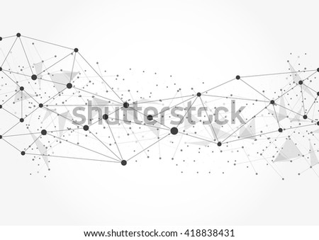 Abstract technology futuristic network