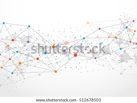 Abstract technology futuristic network