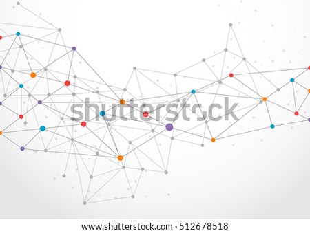 Abstract technology futuristic network