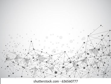 Abstract technology futuristic network background
