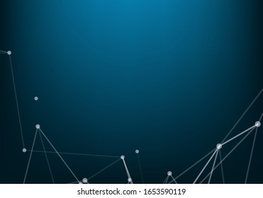 Abstract technology futuristic network. computer geometric digital connection structure. vector illustration