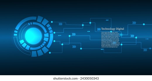 Abstract technology futuristic network , innovation future big data, internet network, connection, illustration vector ,green  background concept
