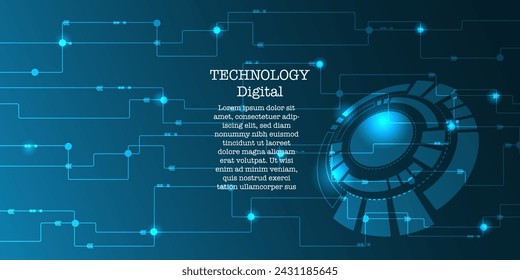 Abstract technology futuristic network , innovation future big data, internet network, connection, illustration vector ,green  background concept
