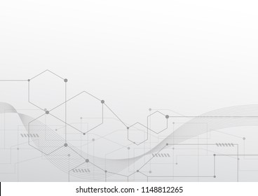 Abstract technology futuristic network. Internet connection, Sense of science and technology graphic design. Vector illustration