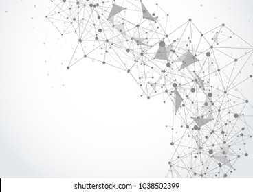 Abstract technology futuristic network. Vector illustration