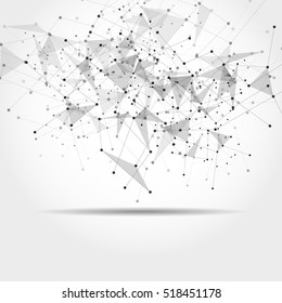 Abstract technology futuristic network. Vector illustration