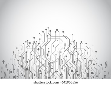 Abstract technology futuristic network. Vector Illustration