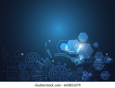 Abstract technology futuristic network. Vector illustration