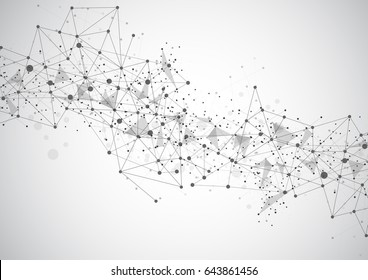 Abstract technology futuristic network. Vector illustration