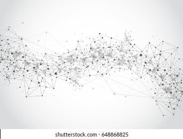 Abstract technology futuristic network. Vector illustration