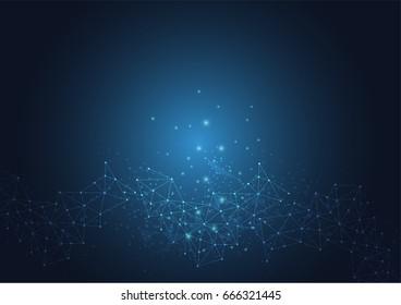 Abstract technology futuristic network. Vector illustration