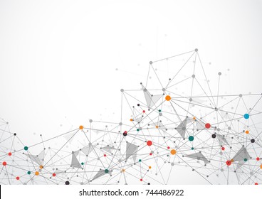 Abstract technology futuristic network. Vector illustration
