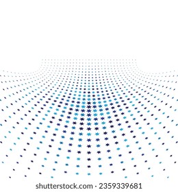 Abstract technology futuristic style big data blue geometric circle pattern on white background and texture.