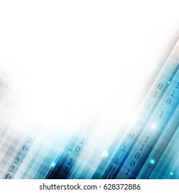 Abstract technology futuristic vector background with glitter.