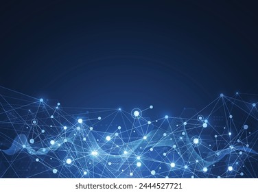 Geometrischer Hintergrund mit Abstrakter Technologie und Leiterplattenstruktur. Elektronische Musik Motherboard-Illustration. Kommunikation und Engineering digitales Datenkonzept. Vektorillustration
