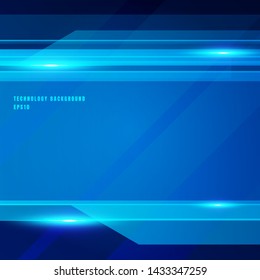 Abstract technology geometric blue color shiny motion background. Template for brochure, print, ad, magazine, poster, website, magazine, leaflet, annual report. Vector corporate design