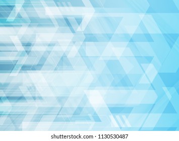 Abstract technology geometric corporate arrows on blue background. Vector illustration