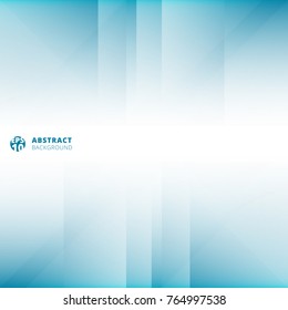 Abstract technology geometric overlap light blue background with copy space. Vector illustration