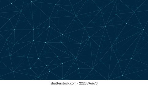 Abstract technology geometric polygonal mesh lines background. Abstract network technology geometric dots. Digital technology with plexus background. Vector illustration