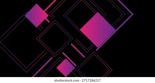 Tecnologia abstrata geométrica roxo moderno elegante suave banner escuro design de fundo EP2.hi-tech conceito de comunicação fundo de inovação, design moderno