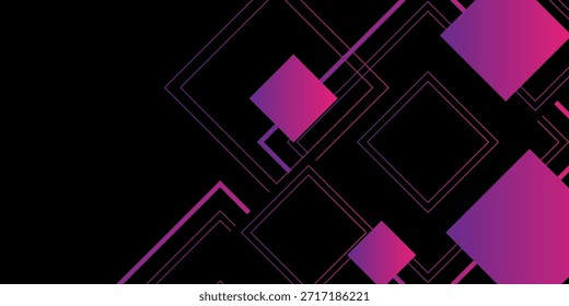 Tecnologia abstrata geométrica roxo moderno elegante suave banner fundo design EP2.hi-tech conceito de comunicação fundo de inovação, eps10