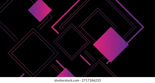 Tecnologia abstrata geométrica roxo moderno elegante liso banner escuro design de fundo EP2.hi-tech conceito de comunicação fundo de inovação, decoração abstrata