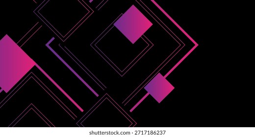 Abstract technology geometric purple modern stylish smooth dark banner background design EP2.hi-tech communication concept innovation background, vector illustration