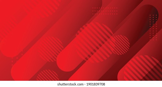 Abstract technology geometric red color shiny motion background. Abstract red background minimal, abstract creative overlap digital background, modern landing page concept vector