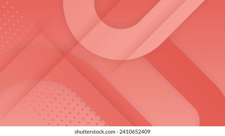 Tecnología de resumen color rojo geométrico brillante fondo de movimiento. Fondo ondulado rojo abstracto vectorial. Movimiento de flujo de curvas