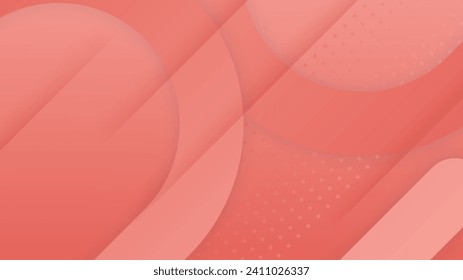 Abstract technology geometric red color shiny motion background. Vector abstract red wavy background. Curve flow motion