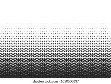 Abstract Technology Geometric Triangle Halftone Seamless Pattern. EPS10 Vector