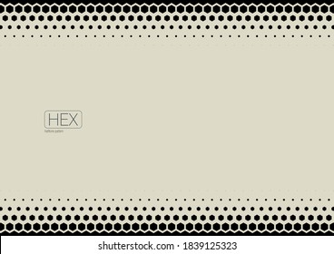 Abstract Technology Geometric Wave Hexagon Halftone Pattern. EPS10 Vector