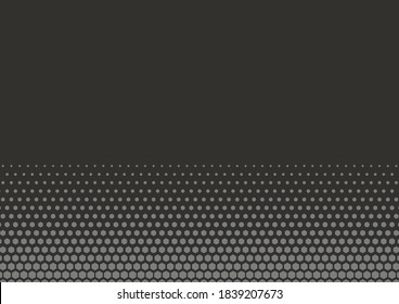 Abstract Technology Geometric Wave Hexagon Halftone Pattern. EPS10 Vector