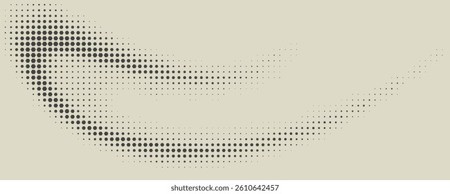 Abstract Technology Geometric Wave Hexagon Halftone Pattern. VECTOR EPS10