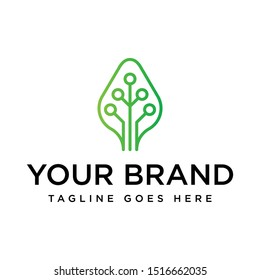 Abstract Technology Geometry Shape Logo Design Temlpate