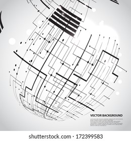 Abstract technology globe