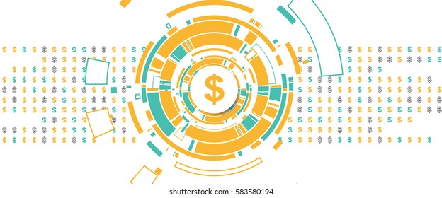 abstract technology graphics business dollar graphics
