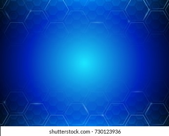 Abstract technology hexagon background. Hi tech polygonal design. Digital futuristic minimalism