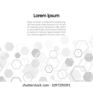 Abstract Technology hexagon background, Vector illustration